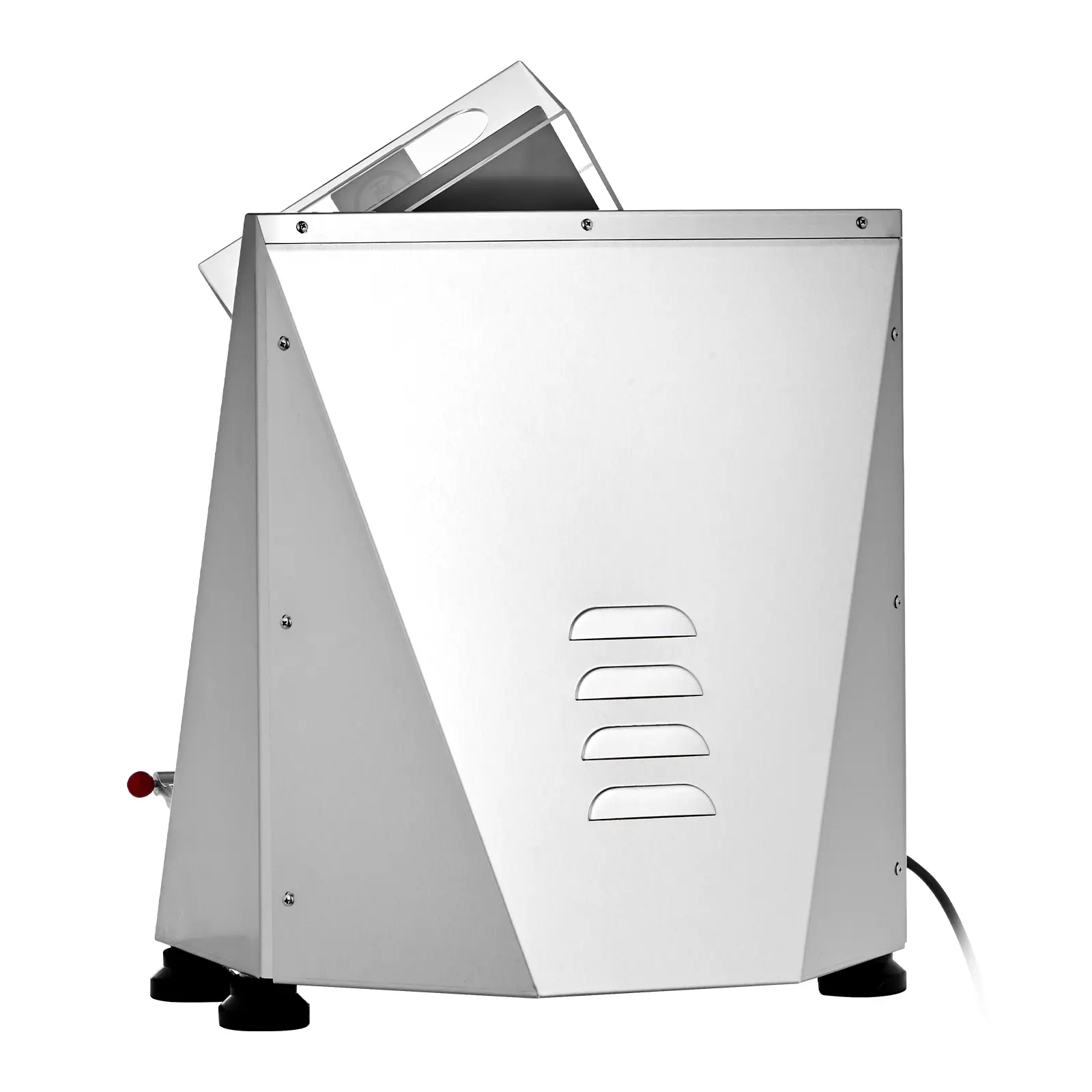 Pizza Dough Roller Sheeter, 370W Power, POM + PC + Stainless Steel 201 Construction, Quick Pressing, Adjustable Sizes