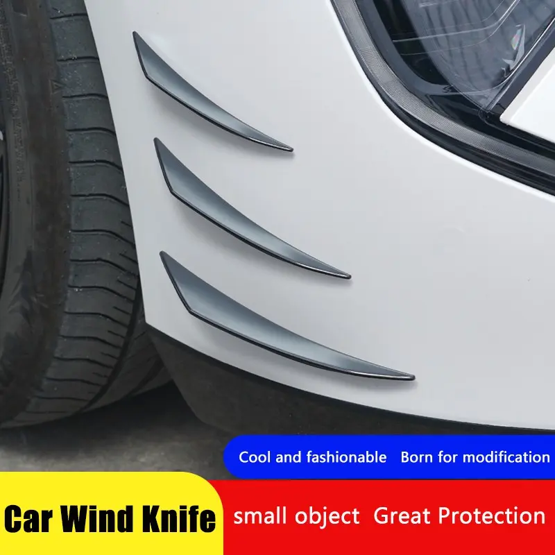 6-Piece Universal Car Bumper Guard Kit, Body Protection Anti-Collision Bars, No Drilling Installation, Fits Sedan Suv New Energy Cars, Easy