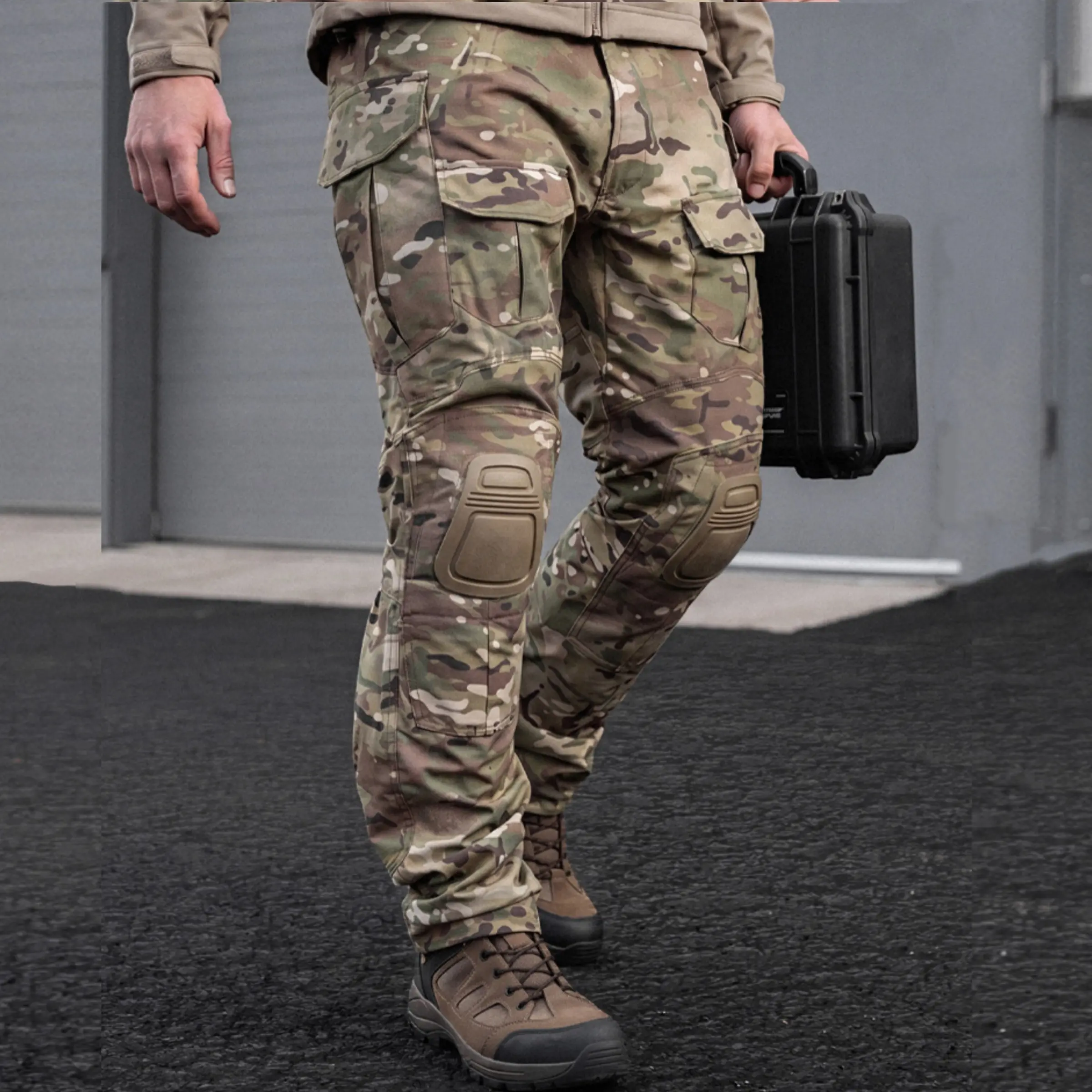 Dmgear G3 Camouflage Tactical Pants, Camo Cargo Joggers, IR-Resistant Enhanced Outdoor Training Pants, Long Tactical Pants with Knee Pads, Ideal for argame Activities Use, durable, comfortable