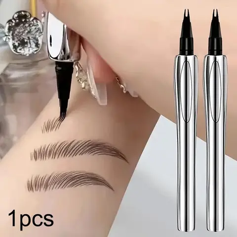 Waterproof Cosmetic Eyebrow Pencil, 1 Count Long-Lasting Eyebrow Shape Pen with Brow Styling Brush, Natural Look Eyebrow Makeup Tool, Brow Makeup Products