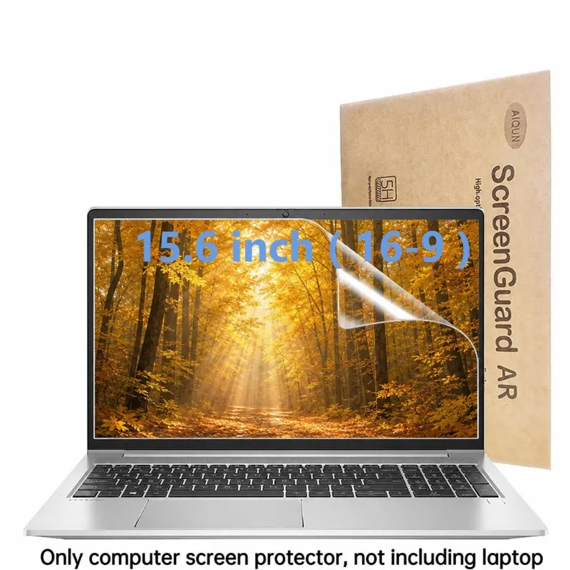 Matte Screen Protector for 15.6 Inch (16-9) Laptop Display, Anti Glare Reflection Reduction PET Shield, Anti Fingerprint Computer Monitor Filter Film for Students Office Workers Gaming
