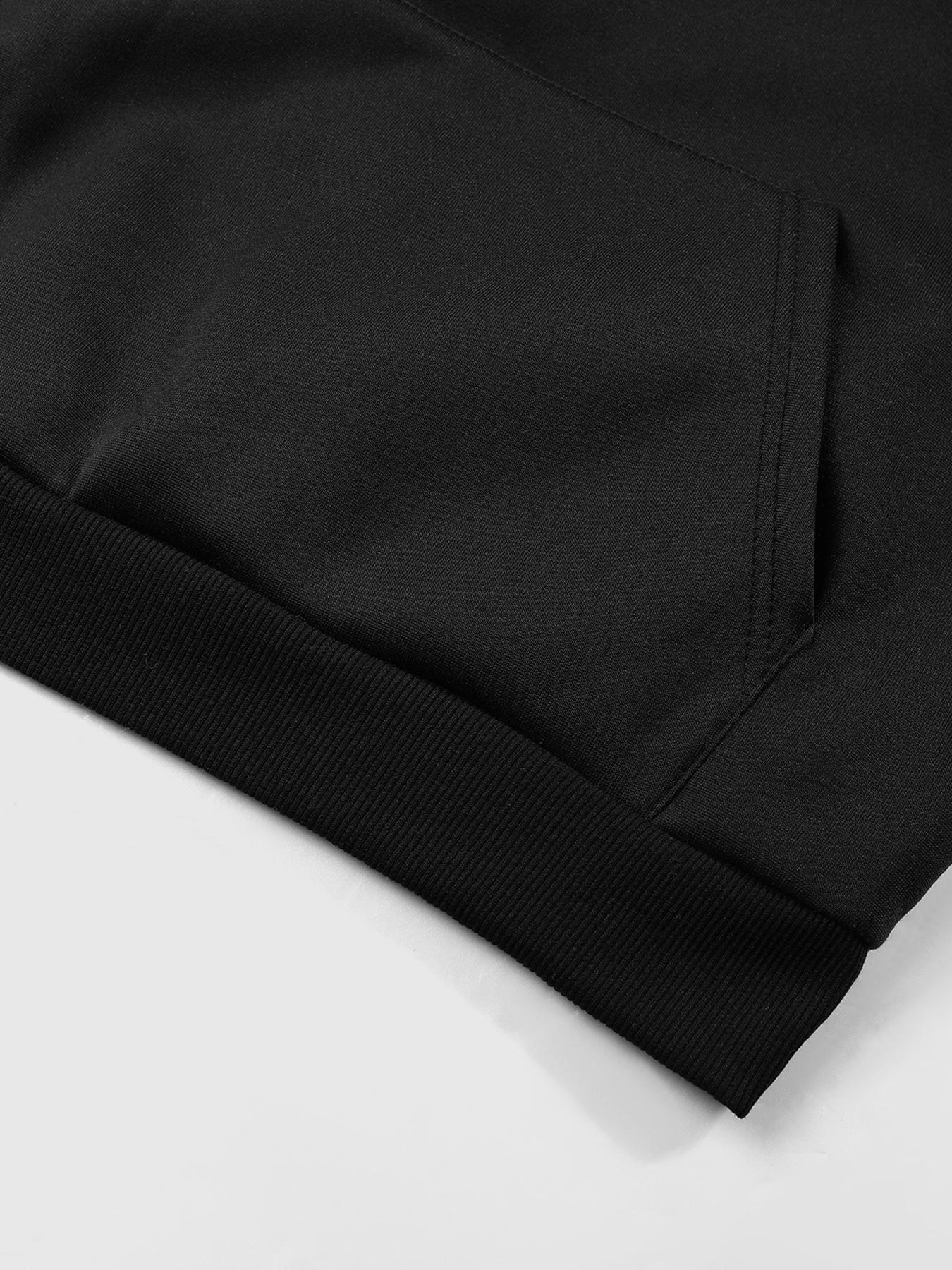 Men's Floral Print Drop Shoulder Thermal Lined Hoodie, Floral Hoodies, Fashion Casual Regular Fit Drawstring Pocket Hooded Sweatshirt, Casual Streetwear Sweatshirt for Daily Holiday Outdoor Wear, Men Clothes for Fall & Winter