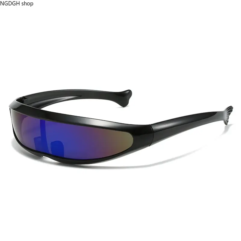 Sport Safety Sunglasses, Narrow Visor Style with Ergonomic Curved Arm, Windproof Impact-Resistant Integrated Lens for Motorcycle Riding, Sport Sunglasses, Eye Protection, Ride‑Ready Eyes