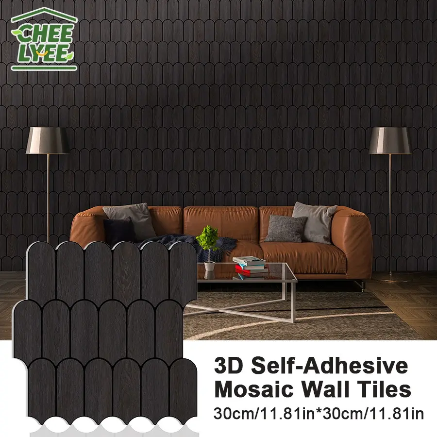 10pcs 11.81x11.81 Inch Peel-Off Wallpaper, 3D Brick Wall Stickers, Soundproof Wall Decals, Self-Adhesive Waterproof Home Decor, Brick Wallpaper Peel And Stick
