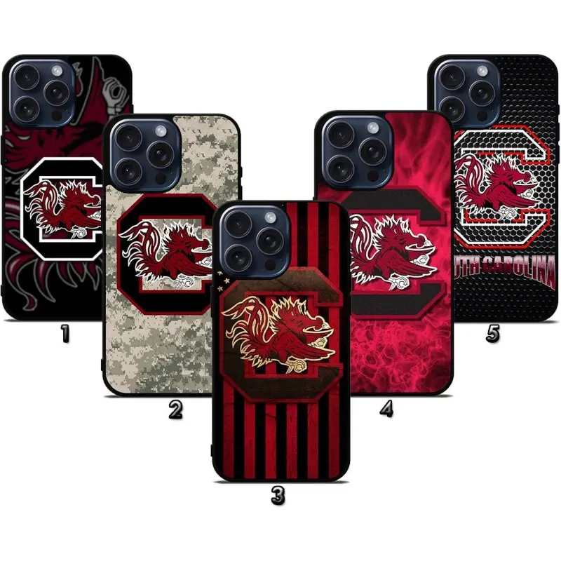 K--Keyscaper University of South Carolina Gamecocks sports-style phone cases, compatible for iPhone17 ProMax /16/15/14/13/12/11 Plus for Samsung phones, suitable for both men and women,