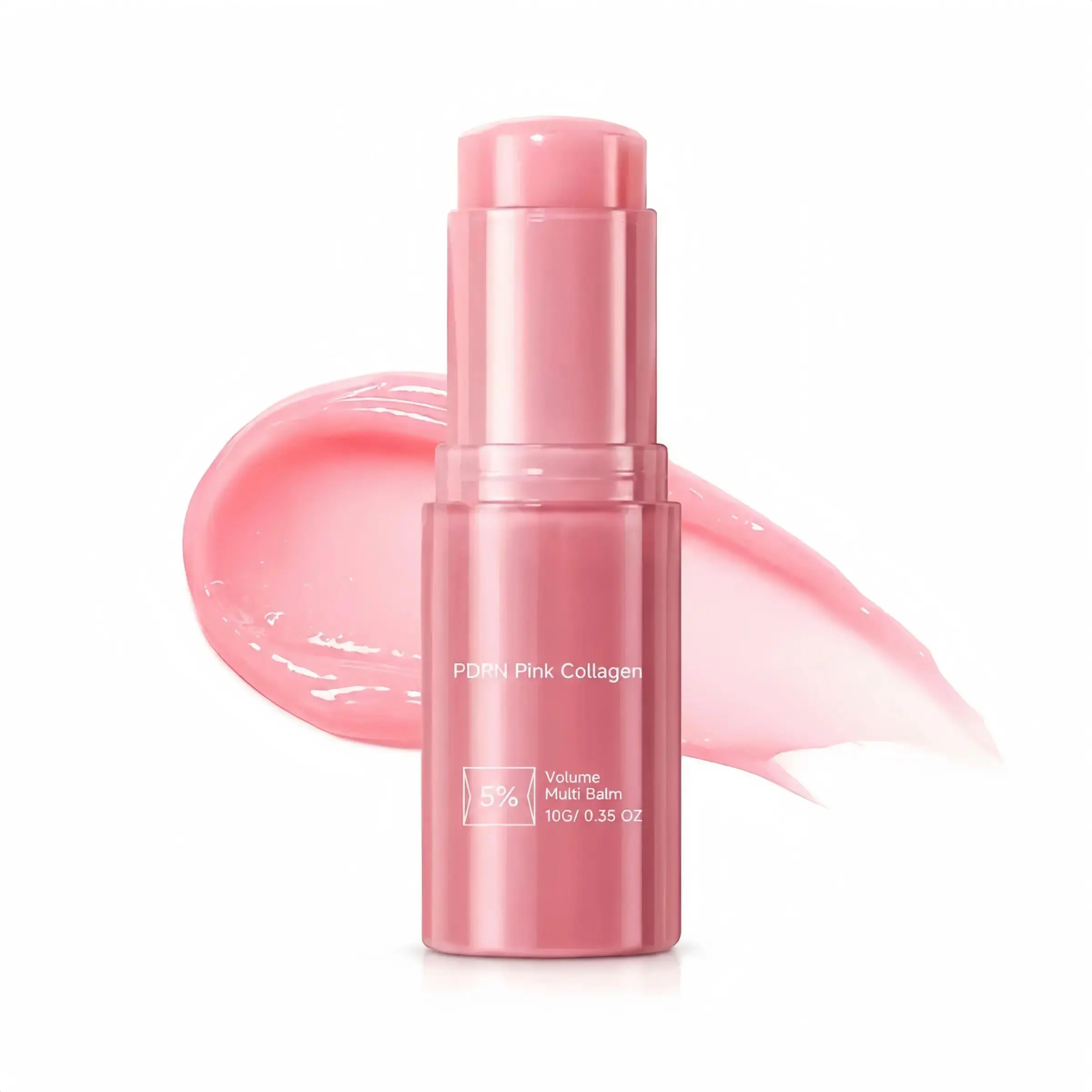 PDRN Pink Collagen Volume Multi Balm, Hydrating Lip Balm, Moisturizing Lip Balms, All In One Volufiline, NAD Stick for Youthful-Looking, Smooth Lip Lines, Firming Care, Anti-Aging Care, Under-Eyes, Neck, Lip Care, Korean Skincare