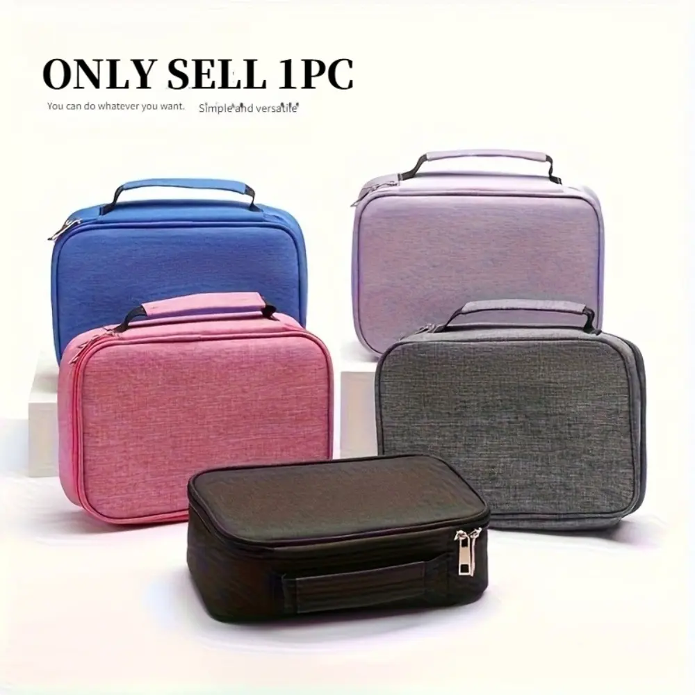 1Pc Large Capacity Oxford Cloth Art Pencil Case With 72 Slots Portable Handheld Zipper Drawing Storage Bag For School Students Campus Season Artists Painters Office Travel Back To School Birthday Art Supply Gift Artist Supplies