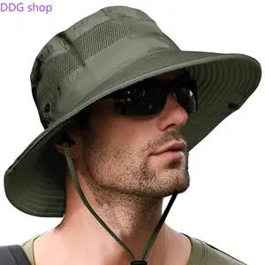 Unisex Wide Brim Sun Hat for Men Women, UPF 50+ UV Protection Outdoor Boonie Hat, Lightweight Foldable Bucket Hat Perfect for Hiking Camping Fishing Beach Travel & Summer Outdoor Activities