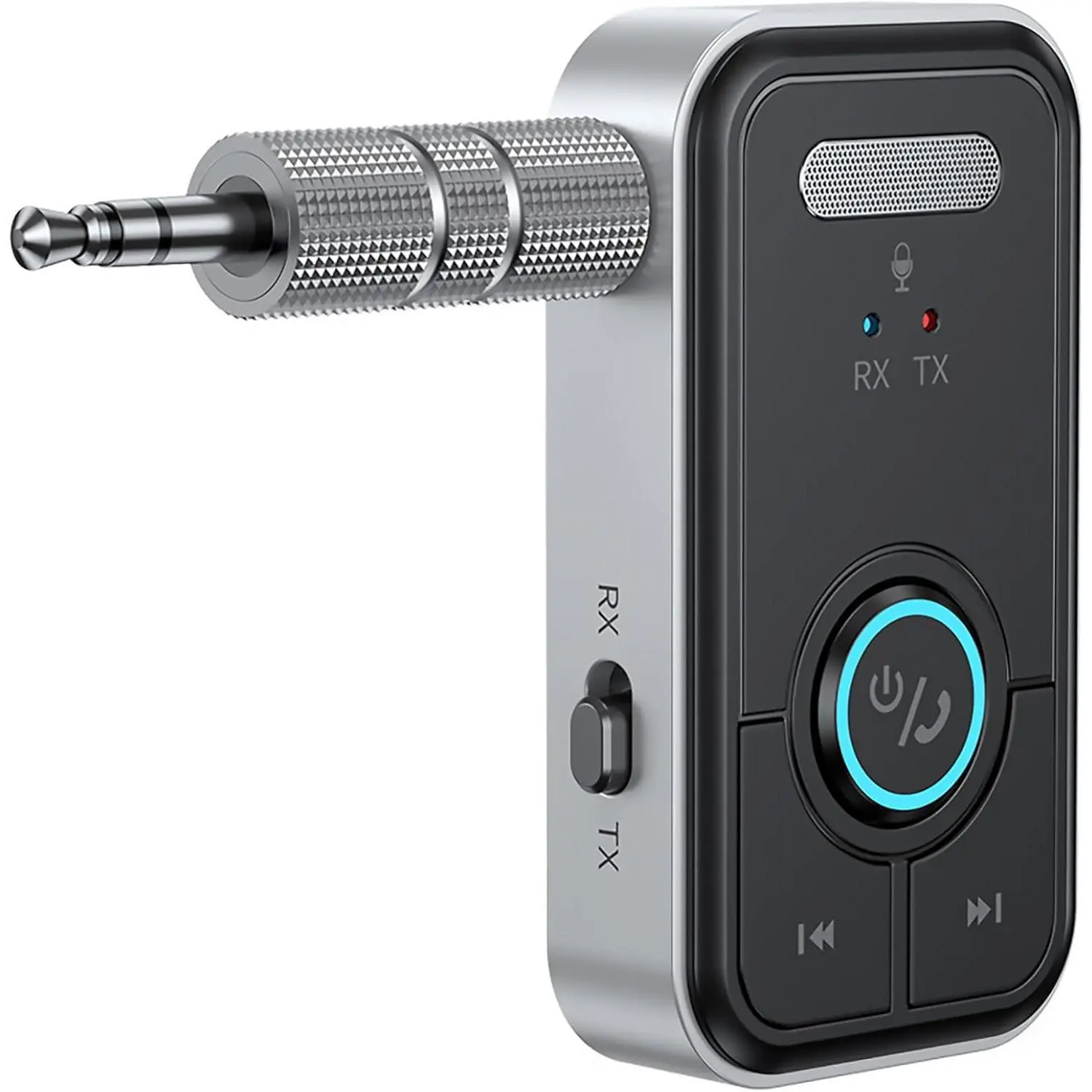 Bluetooth 5.3 Car Adapter, Hands-Free Call & Noise Cancelling AUX to Bluetooth Adapter for Car, 3.5mm Audio Blue-Tooth Receiver for Cars Stereo Home Speaker - DealsForYouDays