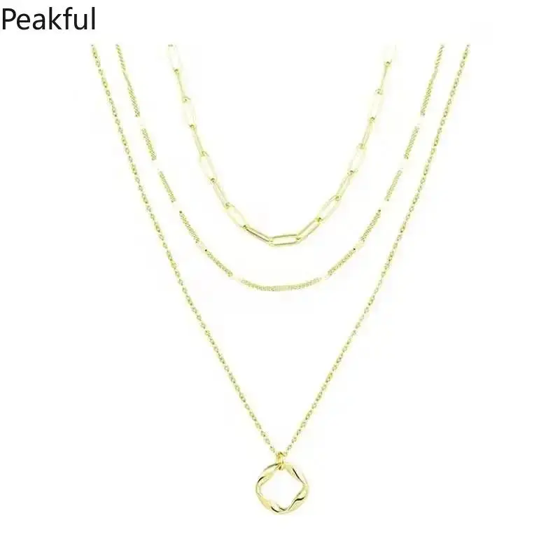Classic 925 Sterling Silver Layered Necklace, Fashionable Circular Pendant Design for Women, Versatile Jewelry for Parties, Vacations & Daily Wear, Timeless Gift