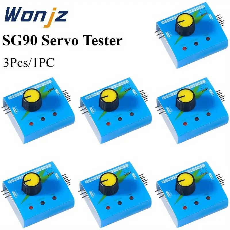 High-Quality Sg90 Tester Module, Simple Servo Tester, Three-Stage Indicator Lights, Compatible with Arduino Esp32 Raspberry Pi