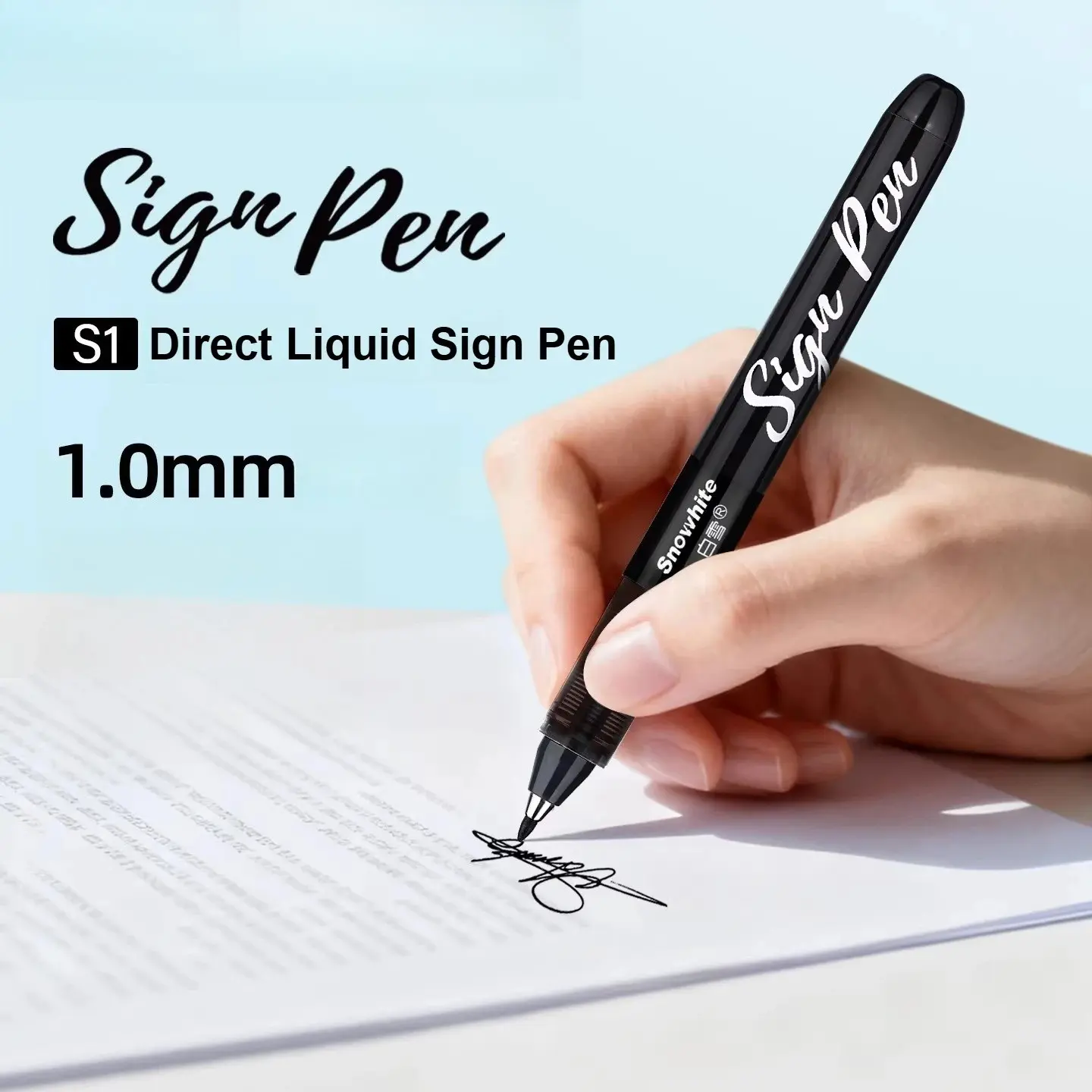 3-Pack Fiber Gel Pens, Smooth Writing Nibs, Quick-Dry Japanese Style, Ideal for Exams & Students, Ink Ballpoint Pens, Calligraphy Signature Pen