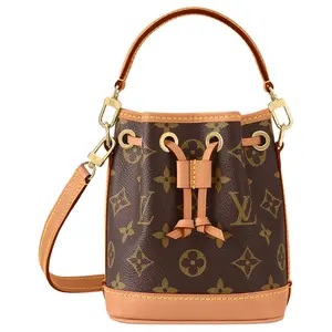Louis Vuitton Noe Mini Bucket Bag for Women – Removable Adjustable Strap, Calfskin, Brown Monogram