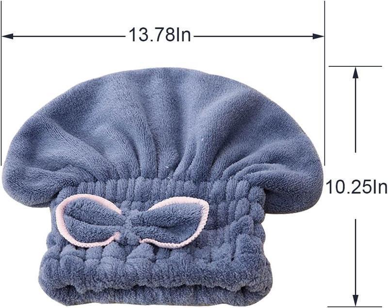 3PC Microfiber Hair Towel Caps, Extrame Soft & Ultra Absorbent, Fast Drying Hair Drying Caps Towel Turban Wrap for Wet Hair Women Light Shiny SpringStatements