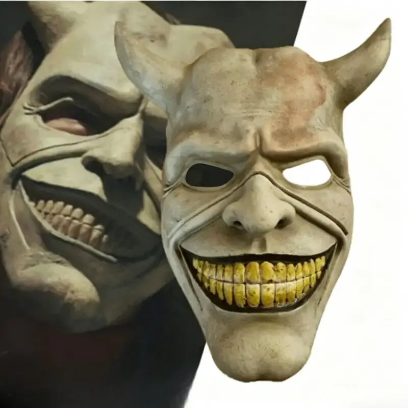 Mask Horror Movie  The black phone Costume Mask for Halloween Men's Costume Mask Cosplay Masquerade Prop Latex Mask