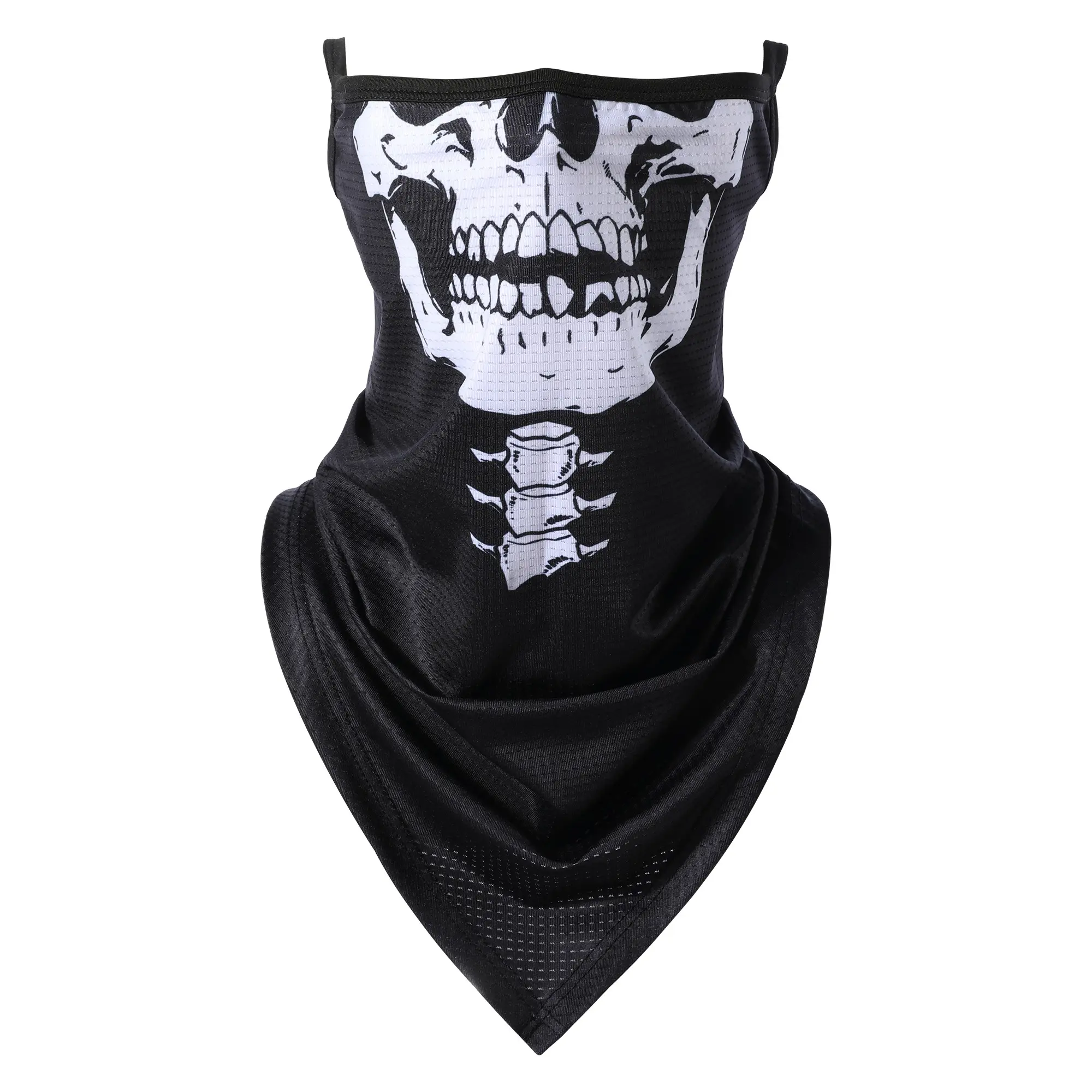 Skull Face Cover Ghost Mask Soft Breathable Athletic Face Masks Windproof Face Mask Outdoor Sports Mask Halloween Cosplay Running Riding Tube Mask Breathable Face Covering