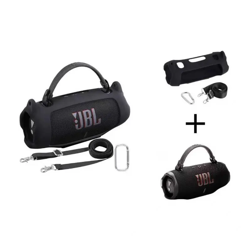 Shipped from the USA portable outdoor long battery life for JBL Charge 6Waterproof Portable Bluetooth Speaker Silicone Case,SoftProtective Sleeve Cover with Shoulder Strap for JBLCharge 6 Speaker. wireless bluetooth speaker