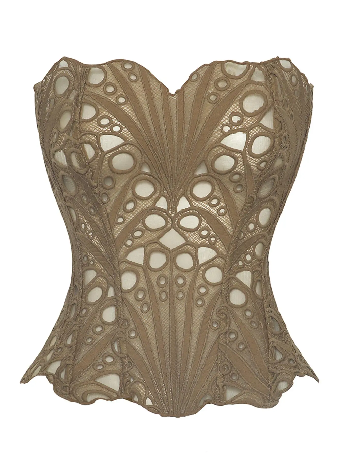 Elegant Embroidered Corset, Underwear, Feminine, Contrast Lace Design, Party Style, All-Season Wear, Sexy Waist Cincher, Perfect for Evening Events