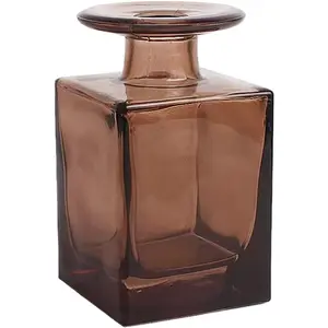 150ml 5oz Square  Glass Diffuser Bottles Empty Refillable for  Office Decor