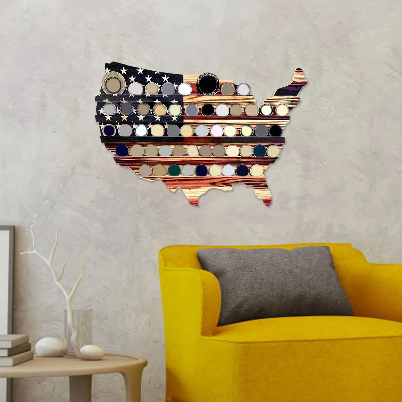 Modern Coin Display Rack Organizer，Handmade，Party Gift Supply