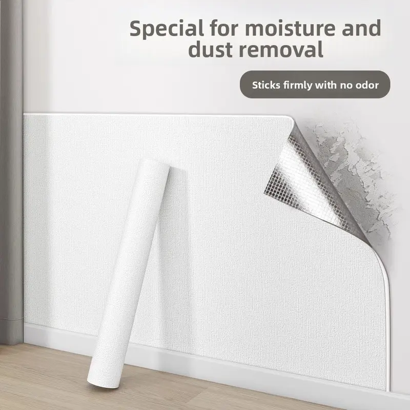 Self-Adhesive Wallpaper,0.1 Inch Thick,Soundproof & Heat-Insulated,Modern Minimalist Style for Bathroom,Bedroom,Office and Home Decor