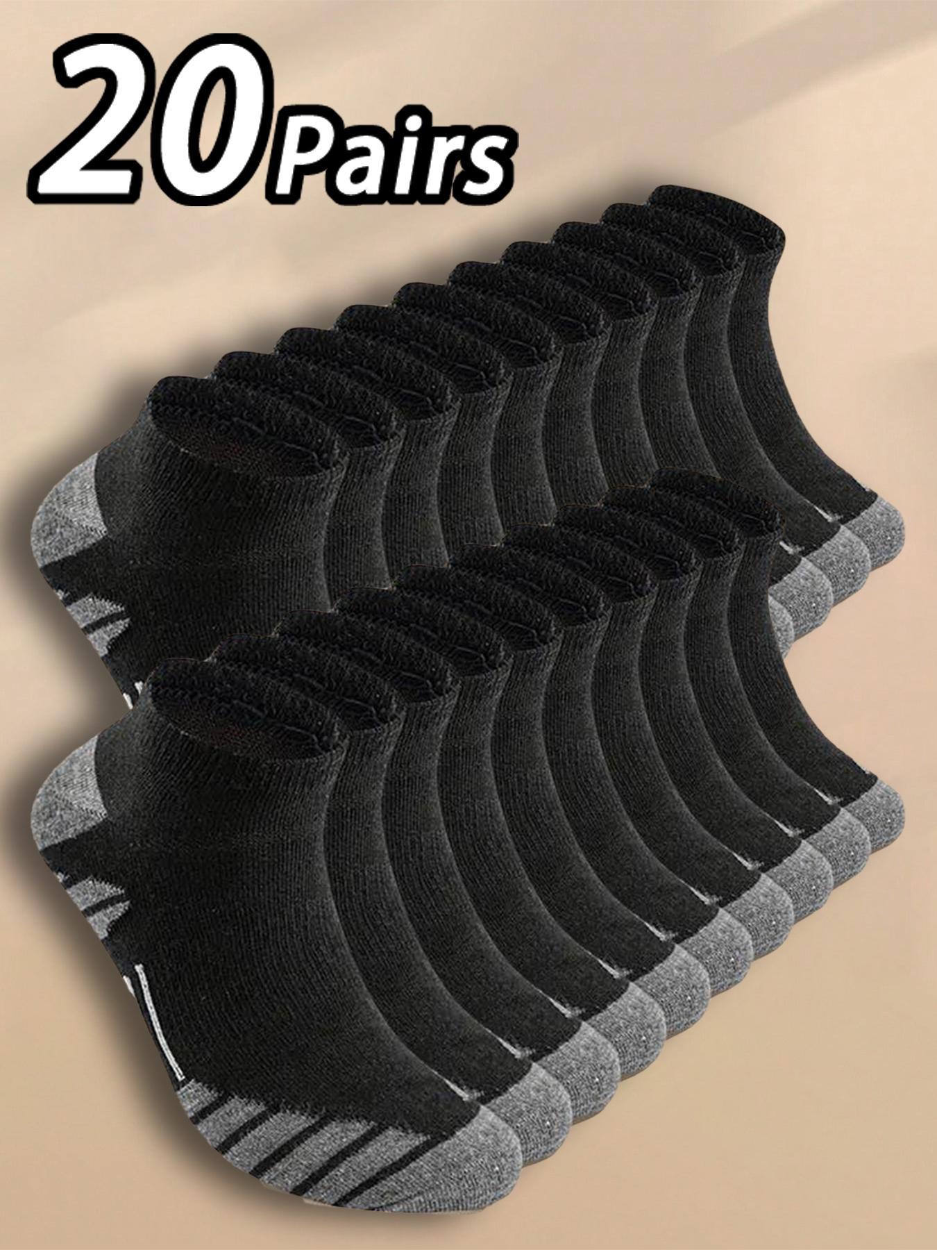 Men's Colorblock Low Cut Socks, Athletic Socks, Breathable Comfortable Socks for Daily Wear, Men's Socks & Hosiery