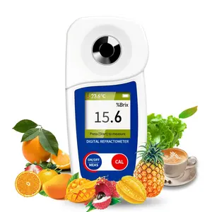 Digital Brix Refractometer Brix Meter with Automatic Temperature Compensation, 0-55% Range ±0.1% Precision, for Fruit Juice & Coffee