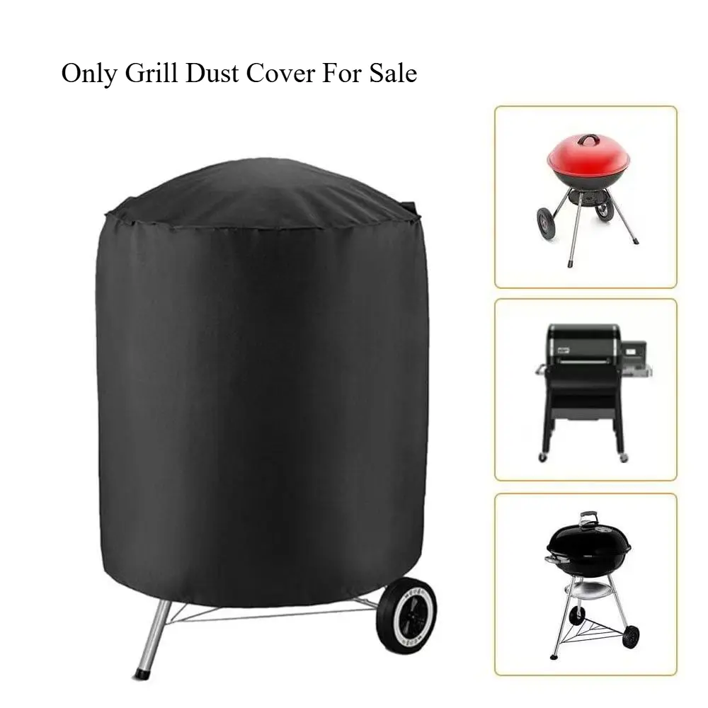 Outdoor Oxford Cloth BBQ Grill Cover, Waterproof Sun Protection for Patio Barbecue Fire Pit Table