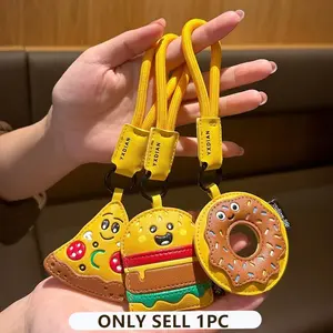 Hamburger Design Keychain, Cute Keychain for Car Keys, Backpack Pendant, Hanging Decor for Home, Car, Bag, Gift for Friends