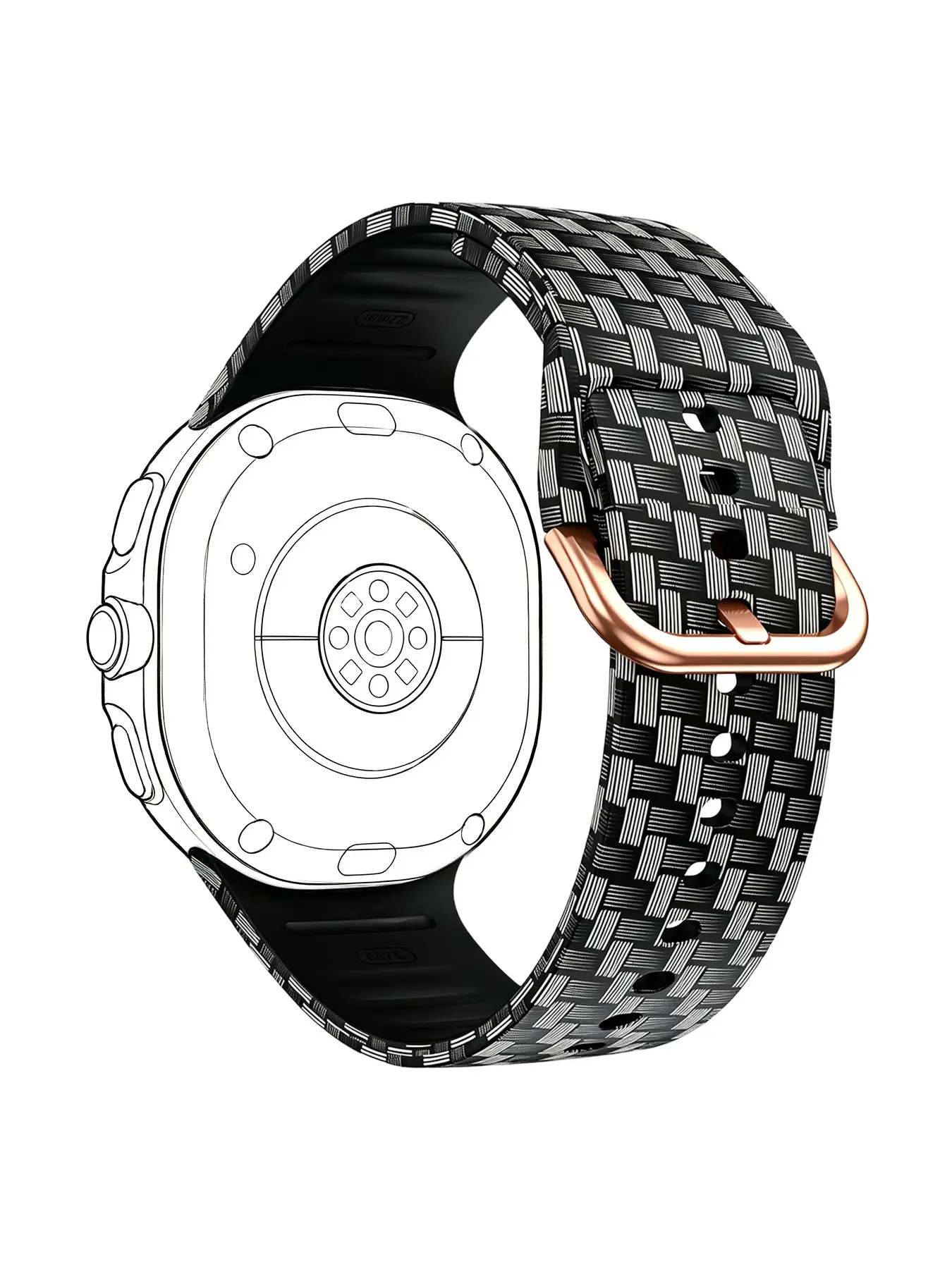 1PC, For Samsung Watch 8 replacement strap, for 40/44/46mm, printed silicone band, Smart Watch Straps | Fashion trendy design | Soft, lightweight & durable | Suitable for daily wear, work, parties & gifting | Unisex