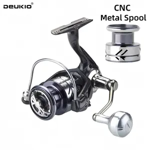 Deukio Full Metal Sea Fishing Reel, 15kg Maximum Braking Force, Cnc Integrated Spool + Handle Design, Durable and Reliable