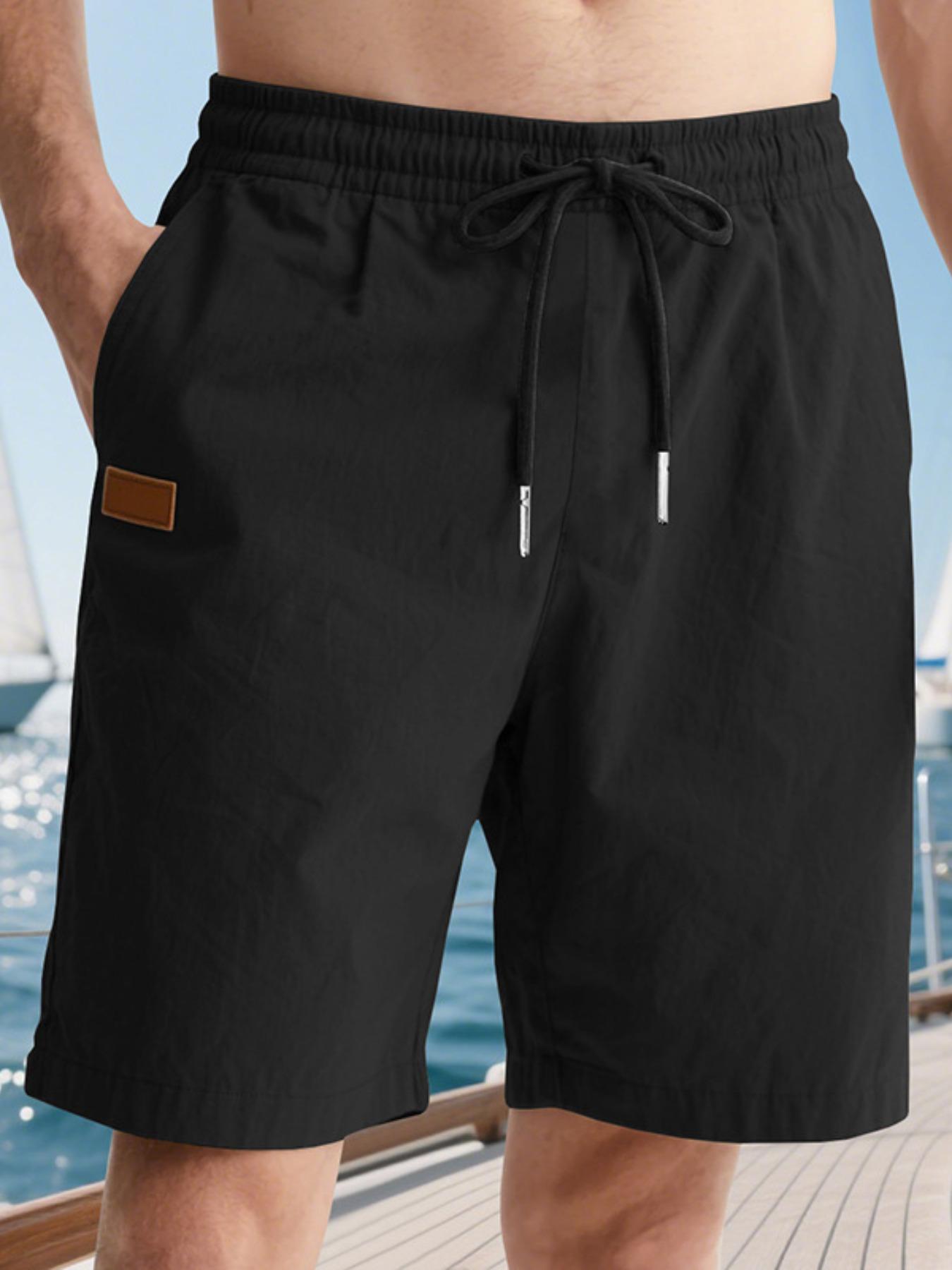 Men's Casual Loose Summer Beach Shorts, Lightweight 5-Inch Swim Trunks for Summer Activities, Trendy Comfort for Relaxed Days
