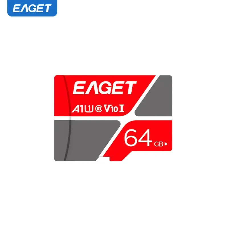 EAGET 1 PACK 8GB/16GB/32GB/64GB Micro SD TF Card, Class 10 U1 V10 High Speed Memory Card, Up to 100MB/s Full HD Video Recording, Shockproof Waterproof Temperature Resistant Flash Storage for Dash Cam, Security Camera, Memory Cards For Cameras, Ideal Gift