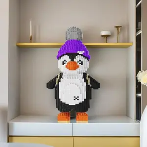 Penguin Design Building Blocks, Creative Building Blocks, 3591pcs/set DIY Kit, Desktop Decoration, Ideal Gift for Bedroom Decoration and Hobbyists