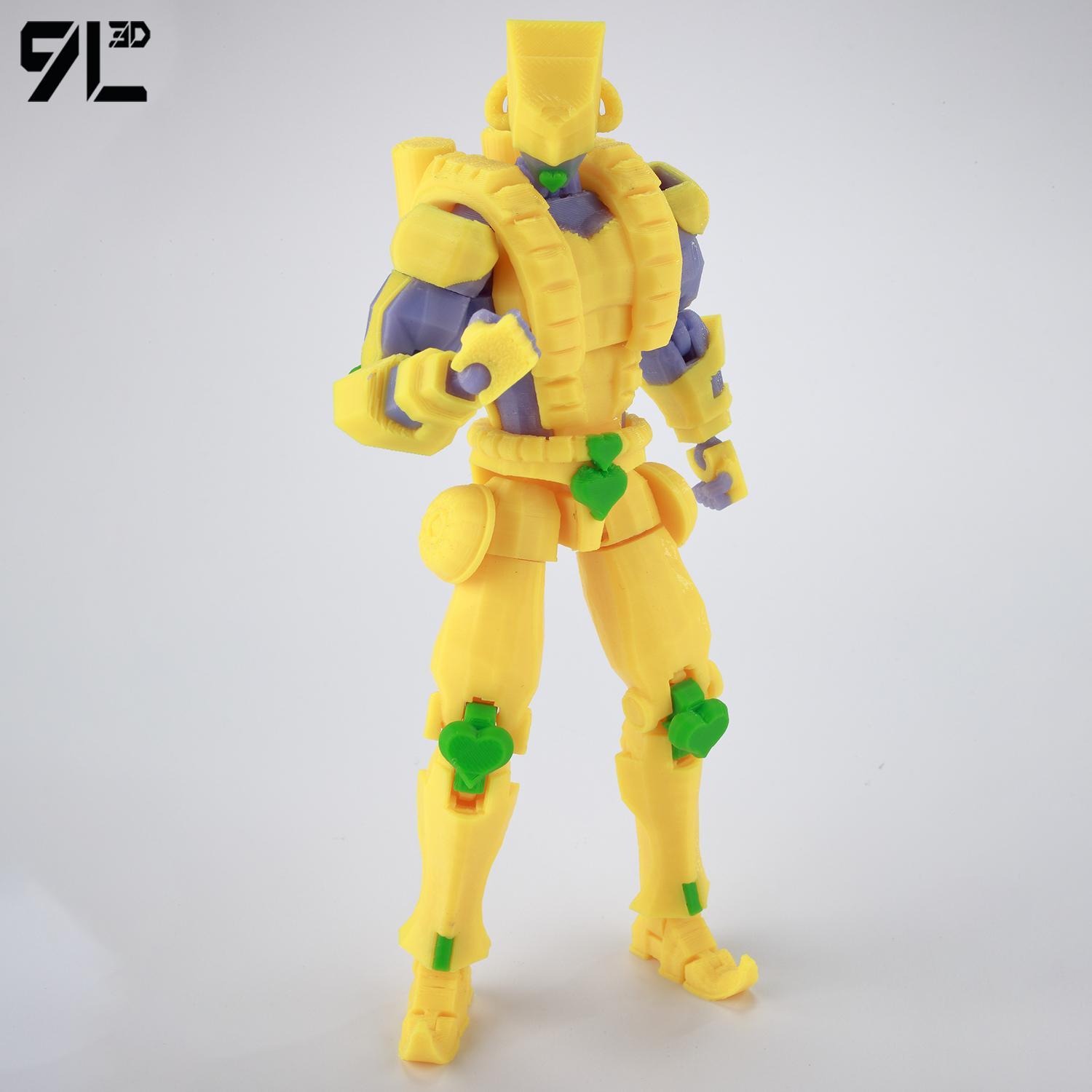 ​9L3D Lucky13 JoJo's Jotaro Kujo Action Figure Dummy13 with Star Platinum T13 Multi-Jointed 3D Printed Collectible Toys Titan13popular popular