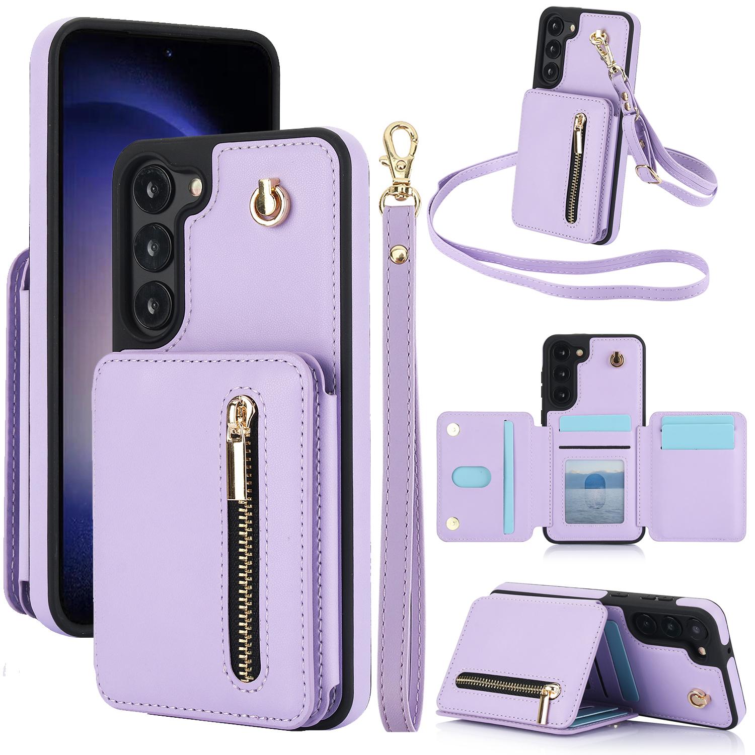 OREKROY Leather Wallet Case for Samsung Galaxy S25 Ultra S24 S23 S22 Plus RFID Blocking- Card Wallet Flip Stand Cover with Crossbody Lanyard & Wristband Strap OREKROY Leather Wallet Case for Samsung Galaxy S25 Ultra S24 S23 S22 Plus RFID Blocking- Card Wallet Flip Stand Cover with Crossbody Lanyard & Wristband Strap
