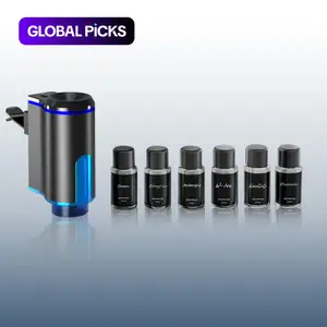 Portable Car Air Freshener, Rechargeable Car Aroma Diffuser, Car Aromatherapy Machine, Car Interior Diffusers with 6 Fragrances, Adjustable Scent Concentration, Car Electrical Appliances, Car Perfume, Car Fragrance System #GLOBAL PICKS