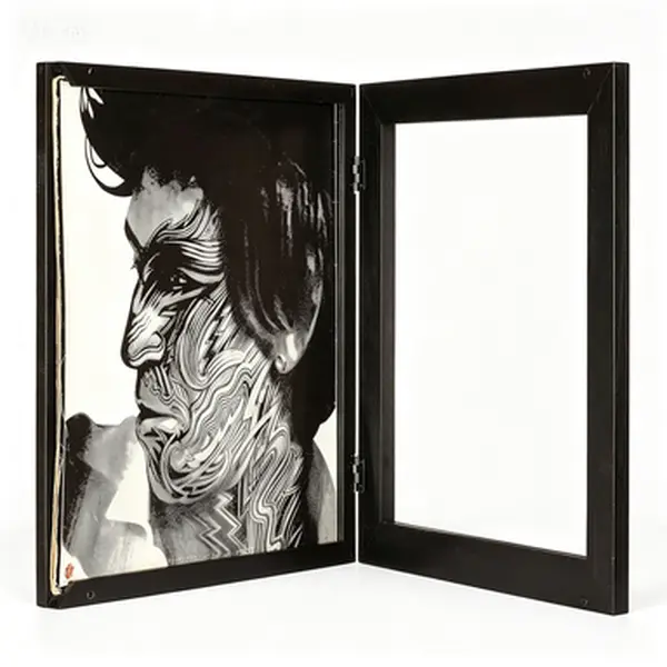 Acrylic Display Frames for Wall Mounting - Solid Wood Record Frame with Clear Cover, 13.8 x 13.6 x 2 Inch Album Display Cover for Vinyl Records Accessories, Gift Ready - Reusable Protective Case
