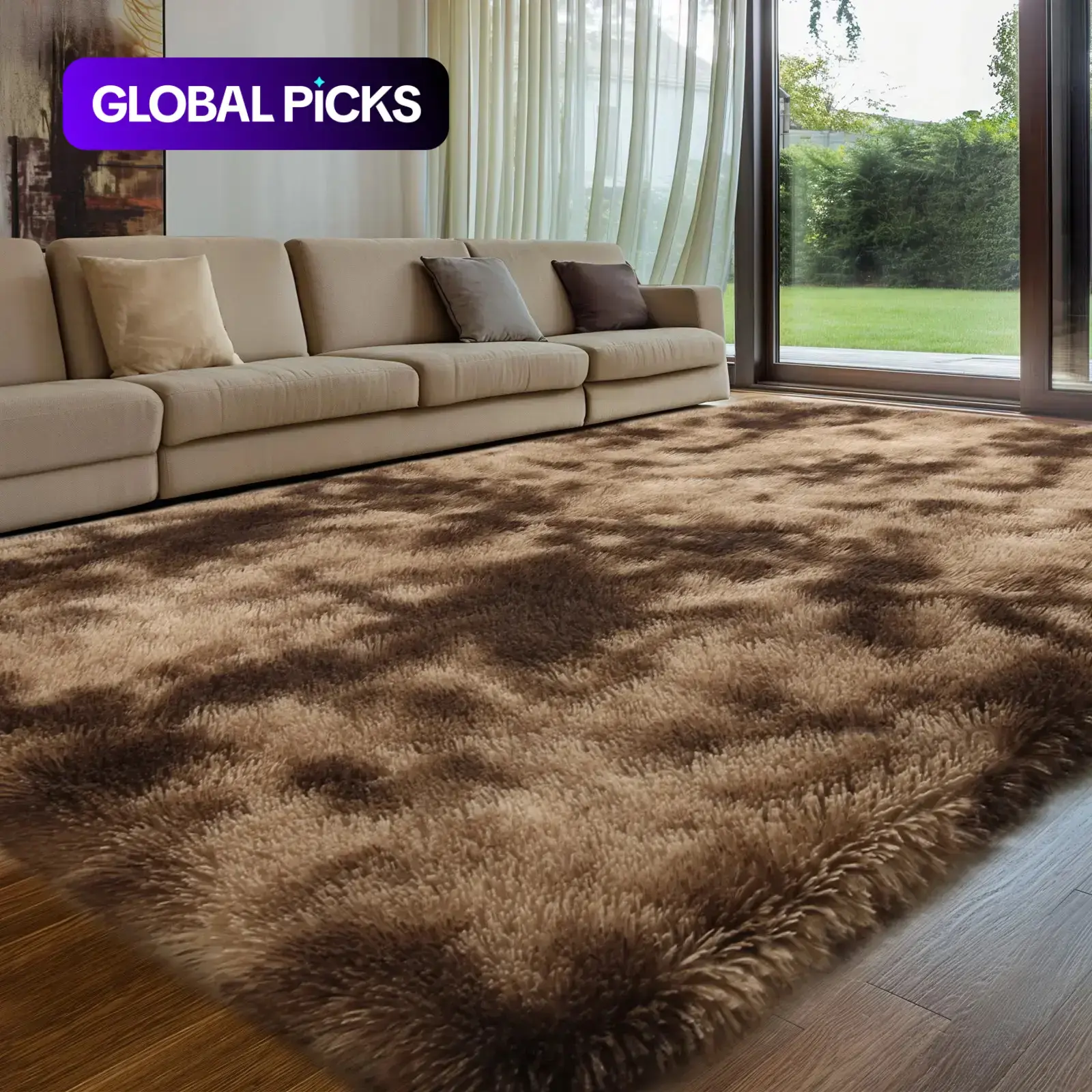 Shag Area Rug for Bedroom or Living Room, Ultra Soft Fluffy Area Rug for Dorm or Kids Room, Indoor Nursery Carpet, Home Decor, Decorative Fluffy Rug, Soft Fluffy Modern Rug #GLOBAL PICKS