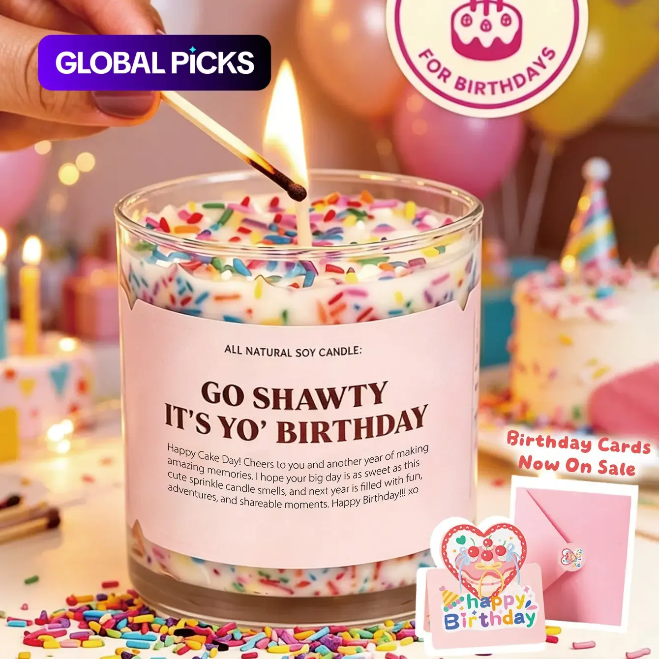 Celebration Candle for Toasts and Memorable Moments, Sweet and Fun Birthday Cake Candle, Birthday Gift Idea