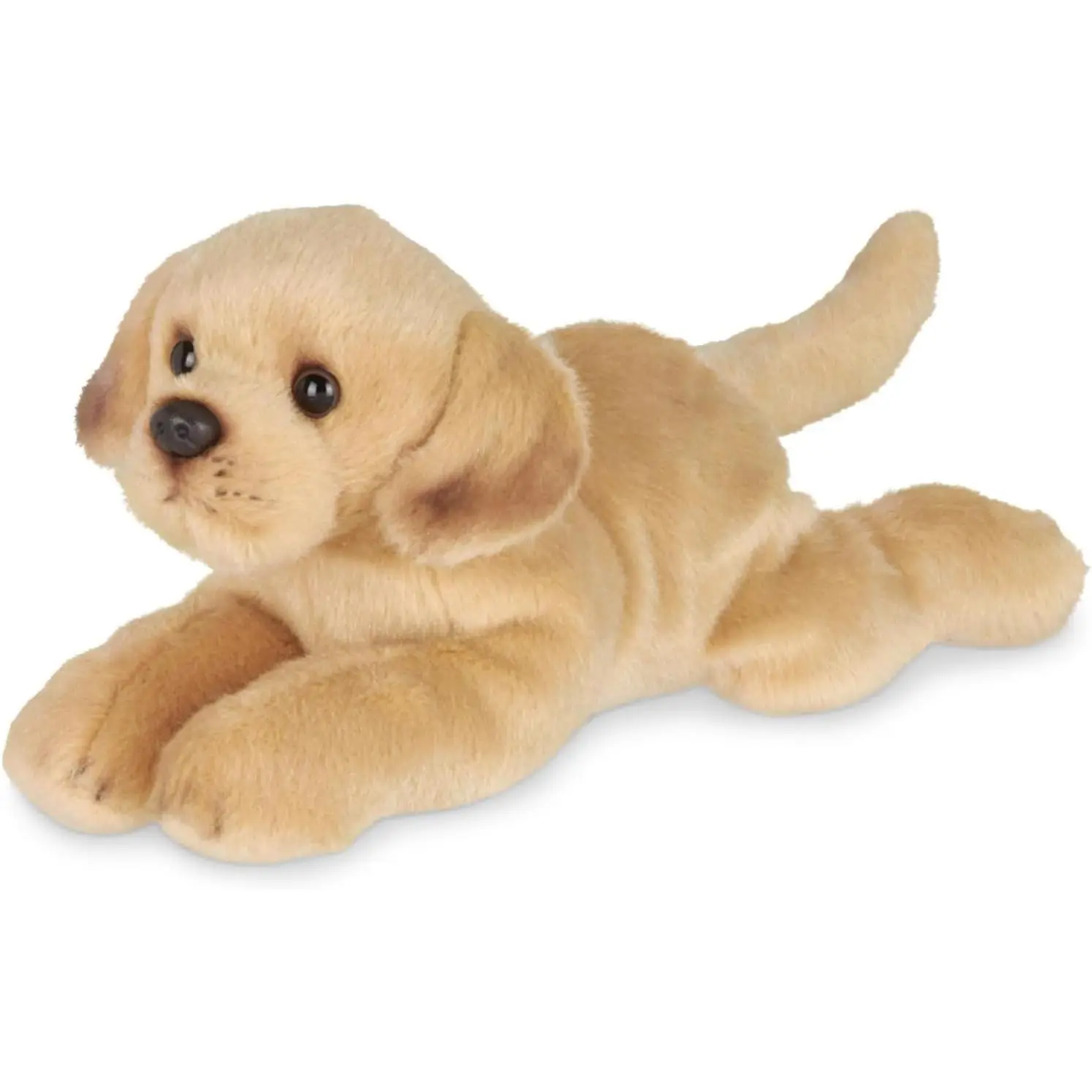 8" Realistic Look Yellow Labrador Stuffed Dog Plush Toy for Kids - Soft Fur Lifelike Plush Puppy, Cuddly Gift for Loved Ones