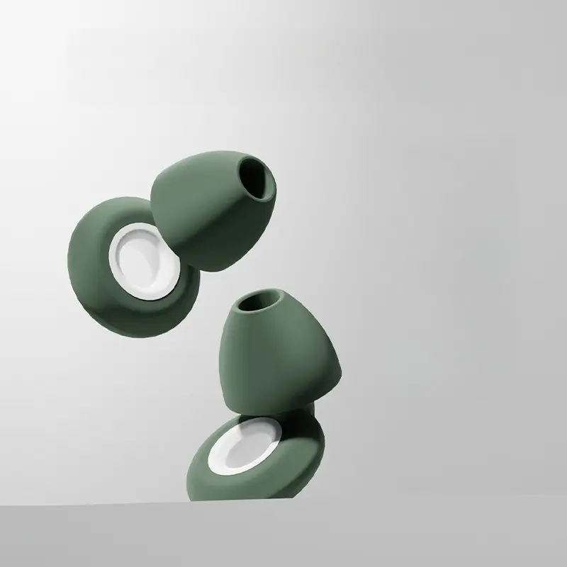 Comfortable Silicone Ear Plugs, Washable Noise-Reducing, Portable, Ear Canal Friendly, Ideal for Travel and Noise-Sensitive Individuals