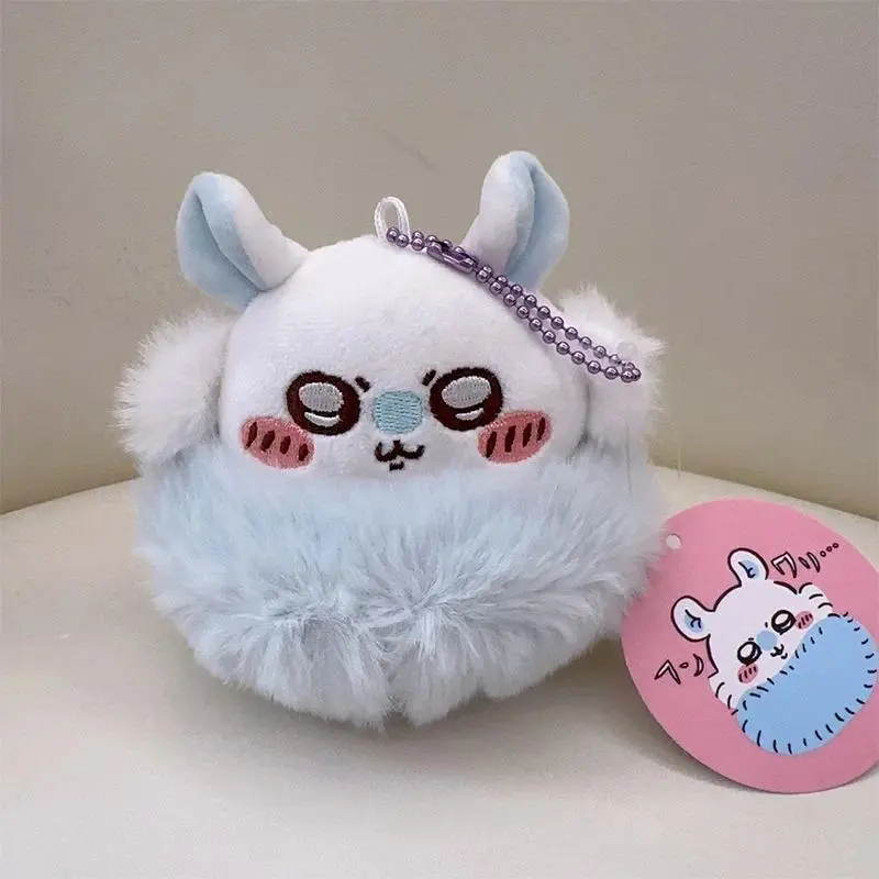 Cute Momonga Plush Doll & Anime Bead Chain Keychain, Kawaii Bag Pendant, DIY Felt Crafts Accessory for Girls (Toys & Hobbies Gift)