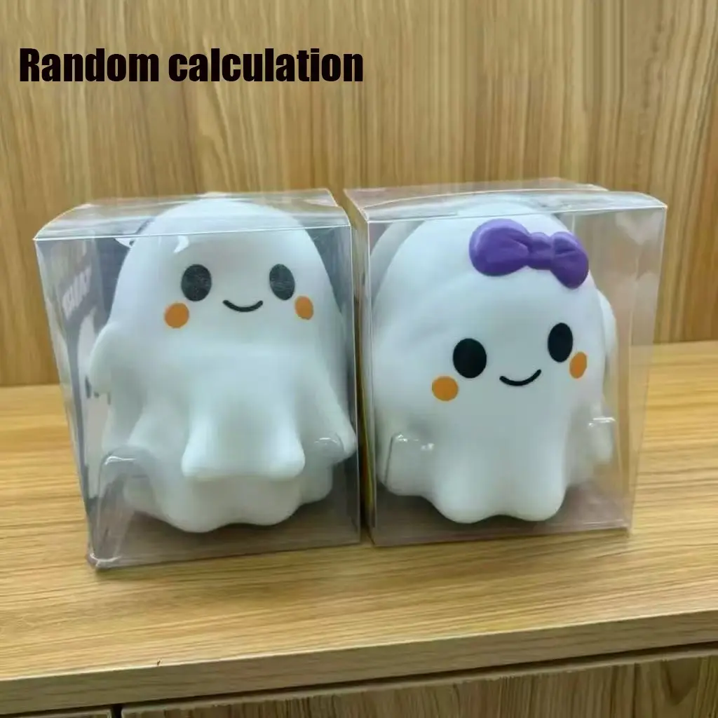 Halloween Ghost Stress Relief Toy, Slow Rebound Funny Mallow Candy Toy, New Bestseller, Perfect for Relaxation and Fun