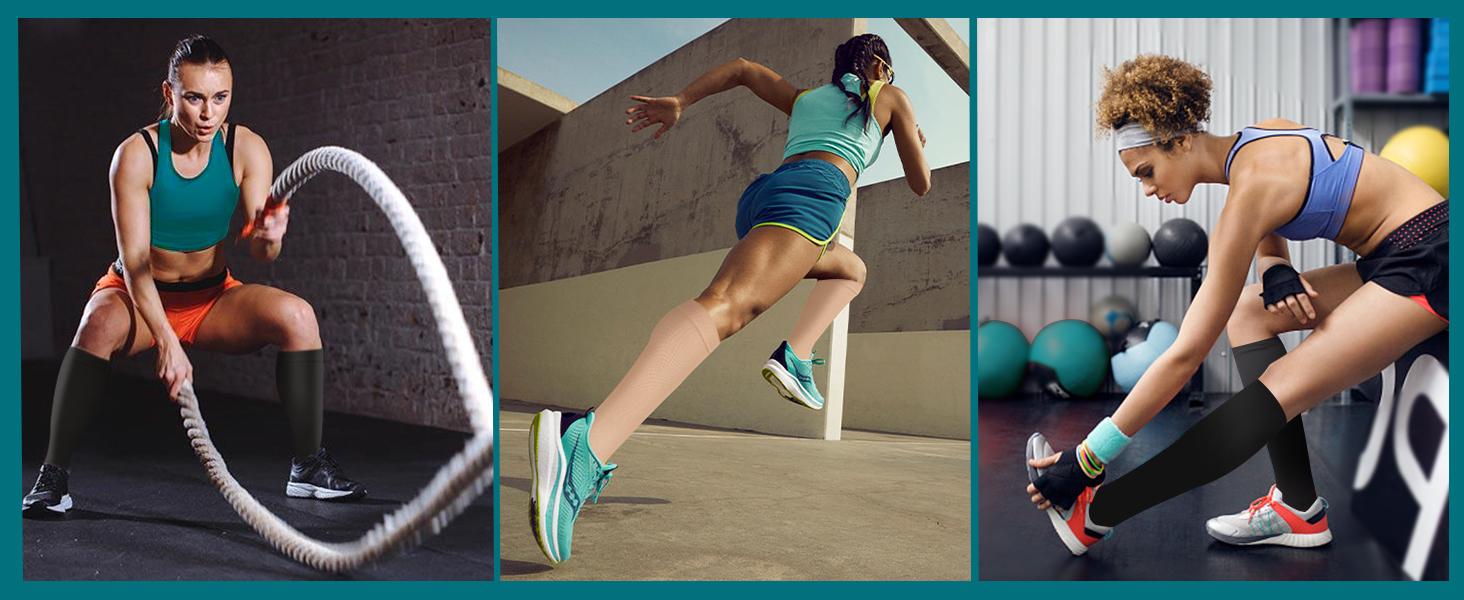 Compression Socks for Women and Men Circulation (3/4 Pairs) is Best Support for Running Athletic Cycling Hiking Compression Socks for Women and Men Circulation (3/4 Pairs) is Best Support for Running Athletic Cycling Hiking