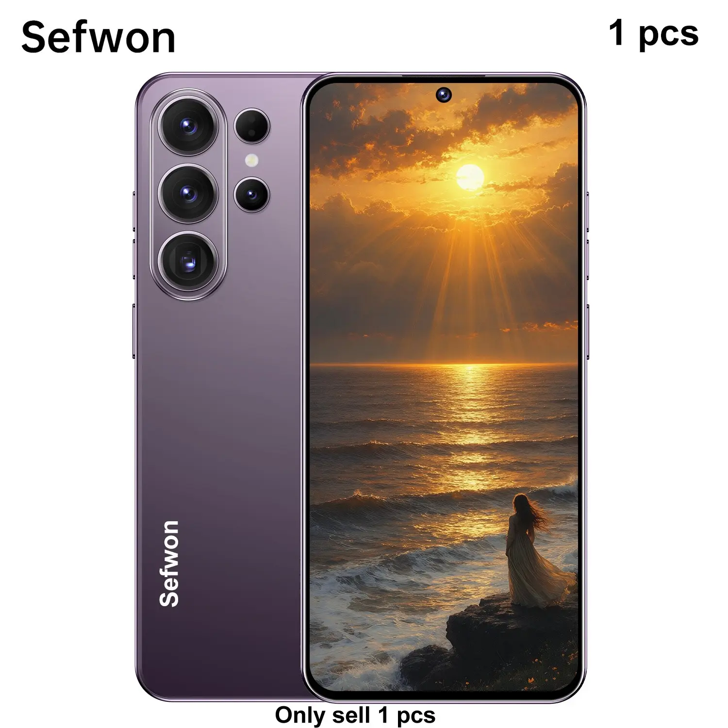 2026 New Unlocked Smart Android Phone Sefwon S25 Max, 5+13mp Camera, Dual Sim, 4g Network, 3+32GB RAM, 6.56 Inch Screen, 3200mah Battery