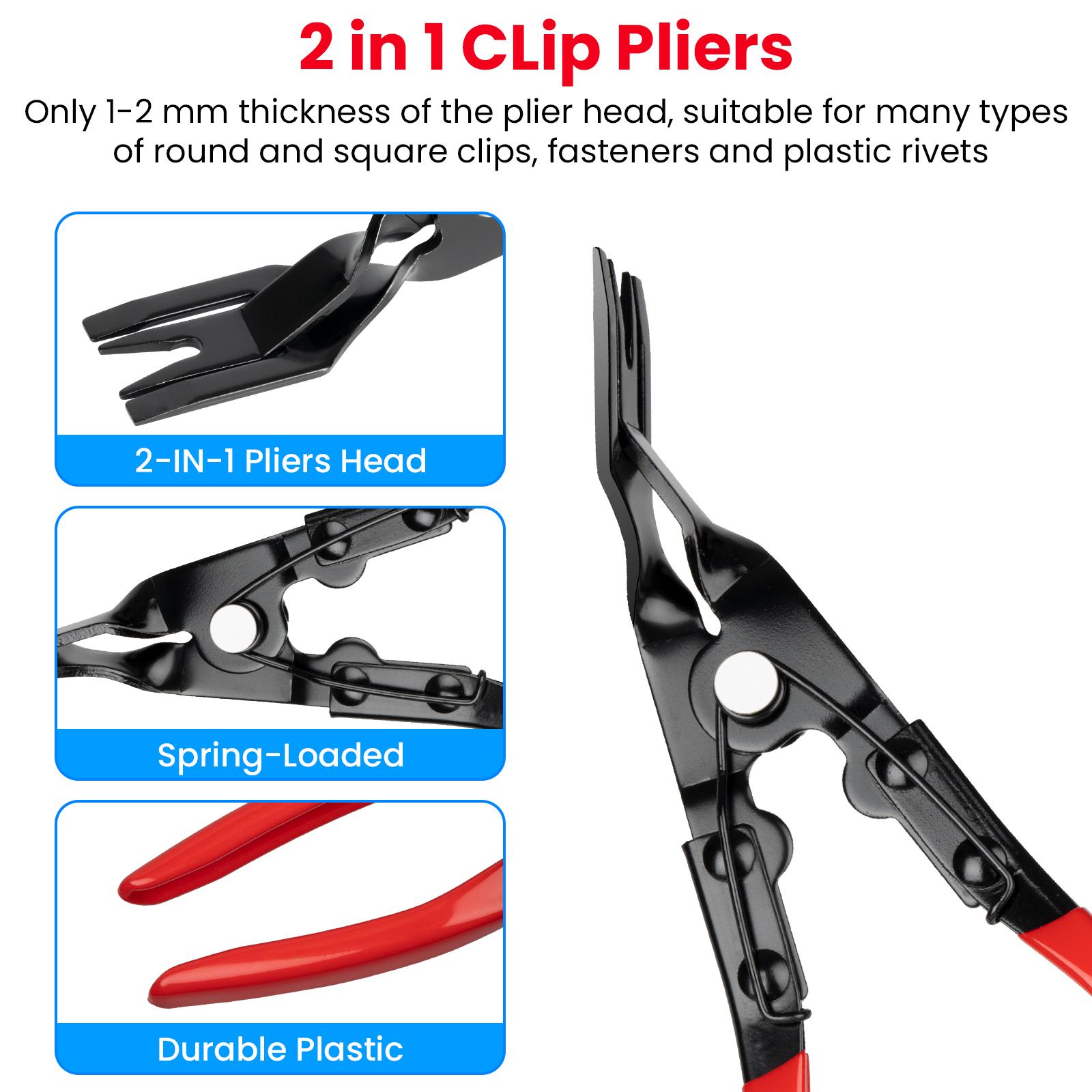 Clip Removal Plier,Damage to Trim and,EasilyRemoves Trim and Upholstery Clips and FastenersPrevents,Panel Clip Pliers.