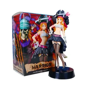 19CM Anime One Piece Nami Black Clothes Action Figure ONE PIECE FILM RED Dress Up Figurine PVC Collectible Model Toy Gifts