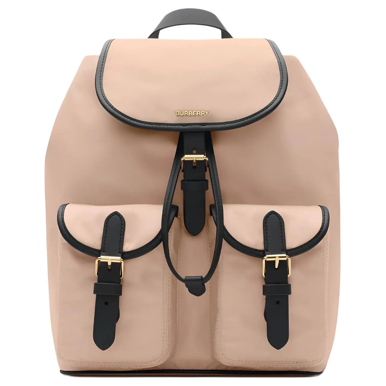 Burberry Classic Nylon Backpack for Women in Rose Beige