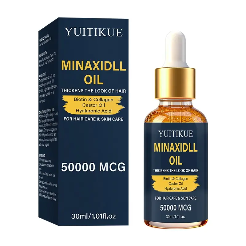Yuitikue Minoxidil Hair Growth Essence Oil 30ML, Nourishing Scalp Care, Reduces Hair Fall, Repairs Damaged Cuticles, Portable Dropper